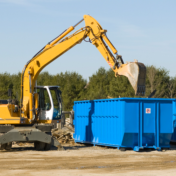 are there any restrictions on where a residential dumpster can be placed in Mineola NY